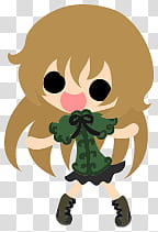 The icons of cute girls, pumpkin-people- transparent background PNG clipart