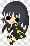The icons of cute girls, pumpkin-people- transparent background PNG clipart