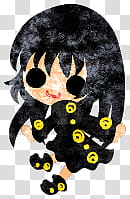 The icons of cute girls, pumpkin-people- transparent background PNG clipart
