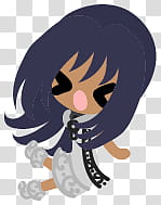 The icons of cute girls, pumpkin-people- transparent background PNG clipart