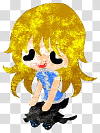 The icons of cute girls, pumpkin-people- transparent background PNG clipart