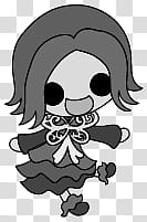 The icons of cute girls, pumpkin-people- transparent background PNG clipart