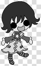 The icons of cute girls, pumpkin-people- transparent background PNG clipart