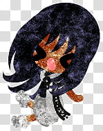 The icons of cute girls, pumpkin-people- transparent background PNG clipart