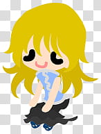 The icons of cute girls, pumpkin-people- transparent background PNG clipart