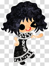 The icons of cute girls, pumpkin-people- transparent background PNG clipart