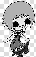 The icons of cute girls, pumpkin-people- transparent background PNG clipart