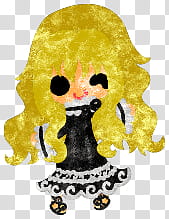 The icons of cute girls, pumpkin-people- transparent background PNG clipart
