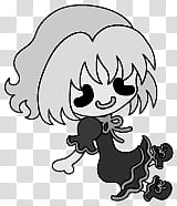 The icons of cute girls, pumpkin-people- transparent background PNG clipart
