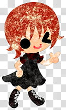 The icons of cute girls, pumpkin-people- transparent background PNG clipart