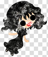 The icons of cute girls, pumpkin-people- transparent background PNG clipart