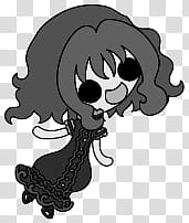The icons of cute girls, pumpkin-people- transparent background PNG clipart