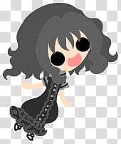 The icons of cute girls, pumpkin-people- transparent background PNG clipart