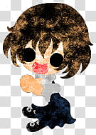 The icons of cute girls, pumpkin-people- transparent background PNG clipart