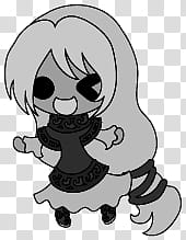 The icons of cute girls, pumpkin-people- transparent background PNG clipart