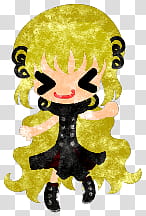 The icons of cute girls, pumpkin-people- transparent background PNG clipart