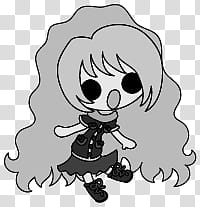 The icons of cute girls, pumpkin-people- transparent background PNG clipart