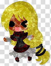 The icons of cute girls, pumpkin-people- transparent background PNG clipart