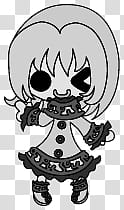 The icons of cute girls, pumpkin-people- transparent background PNG clipart