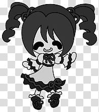 The icons of cute girls, pumpkin-people- transparent background PNG clipart