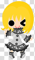 The icons of cute girls, pumpkin-people- transparent background PNG clipart