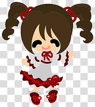 The icons of cute girls, pumpkin-people- transparent background PNG clipart