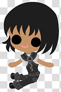 The icons of cute girls, pumpkin-people- transparent background PNG clipart