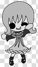 The icons of cute girls, pumpkin-people- transparent background PNG clipart