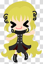 The icons of cute girls, pumpkin-people- transparent background PNG clipart