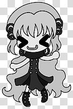 The icons of cute girls, pumpkin-people- transparent background PNG clipart