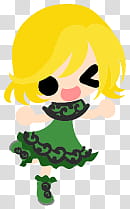 The icons of cute girls, pumpkin-people- transparent background PNG clipart
