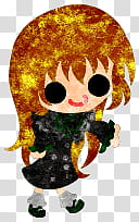 The icons of cute girls, pumpkin-people- transparent background PNG clipart