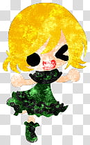 The icons of cute girls, pumpkin-people- transparent background PNG clipart