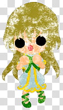 The icons of cute girls, pumpkin-people- transparent background PNG clipart