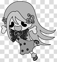 The icons of cute girls, pumpkin-people- transparent background PNG clipart