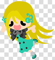 The icons of cute girls, pumpkin-people- transparent background PNG clipart