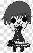 The icons of cute girls, pumpkin-people- transparent background PNG clipart