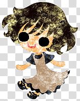 The icons of cute people, autmn-people- transparent background PNG clipart