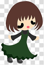 The icons of cute people, autmn-people- transparent background PNG clipart
