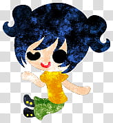 The icons of cute people, autmn-people- transparent background PNG clipart