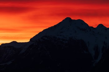 The incredible colors are the results of adjusting the white balance to a warmer temperature and then reducing the exposure. Nature is simply magnificent!