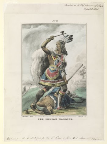 The Indian warrior (1845) by N. | Free Photo - rawpixel