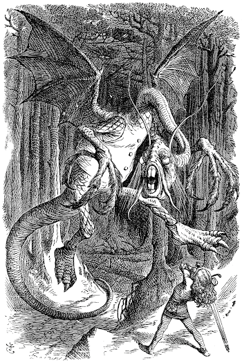 "The Jabberwocky". An illustration to the poem | Free Photo - rawpixel