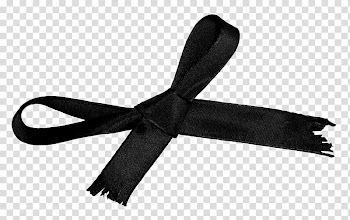 The kill , black ribbon bow transparent background PNG clipart