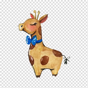 The Kiss Giraffe Poster Zazzle Printmaking, Watercolor Giraffe transparent background PNG clipart