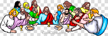 The Last Supper Royalty Free Vector Clip Art illustration ...