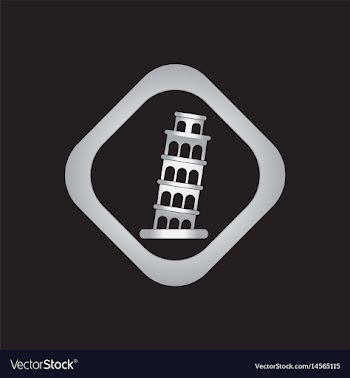 The leaning tower of pisa vector image