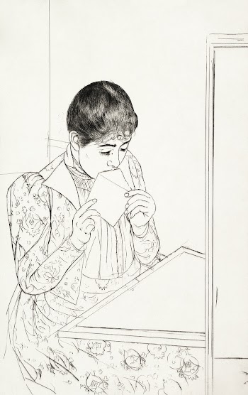 The Letter (1890&ndash;1891) print in high… | Free public domain illustration