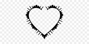 The Lifeline Wellness Center Badshahi Mosque Computer - Heart Frame Black And White Png