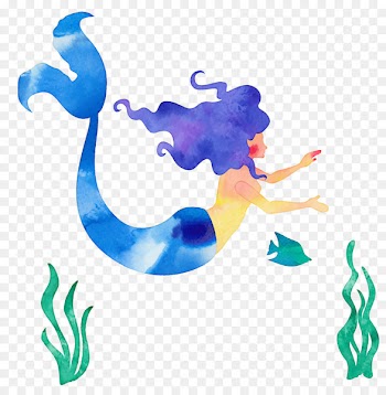 The Little Mermaid Cartoon Illustration - Vector Mermaid material 
